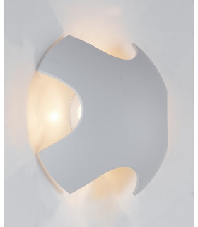 GHIBLI Outdoor LED 4 Light Flush Wall Light White IP54 520lm 3000K 19.8x6.6cm-2