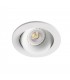 1 Light Round Tiltable Recessed Spotlight White, GU10 - 2