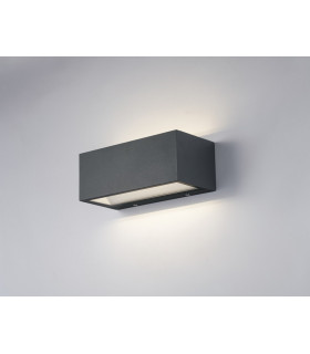 TWIN Outdoor LED 2 Light Up Down Light Anthracite IP54 1250lm 4000K 22x10.3x8.5cm-2