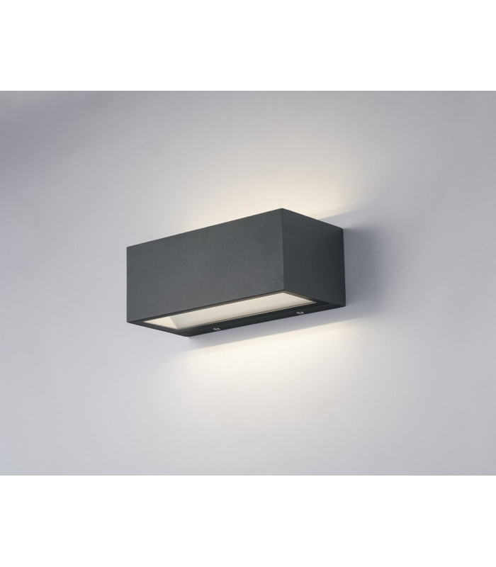 TWIN Outdoor LED 2 Light Up Down Light Anthracite IP54 1250lm 4000K 22x10.3x8.5cm-2