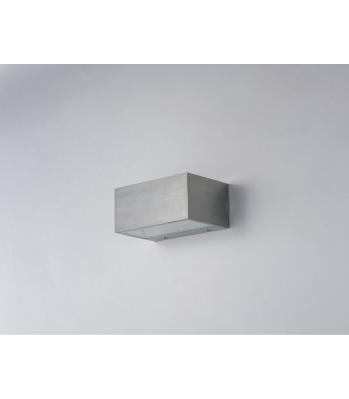 TWIN LED 2 Light Up Down Light Nickel IP54 900lm 4000K 14x8.9x6.5cm-1