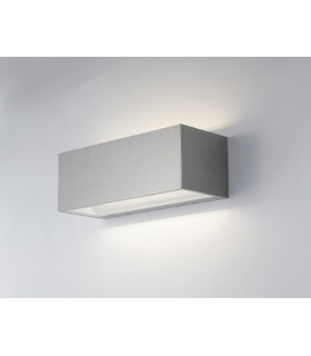 TWIN LED 2 Light Up Down Light Nickel IP54 3000lm 4000K 30x10.8x12cm-2