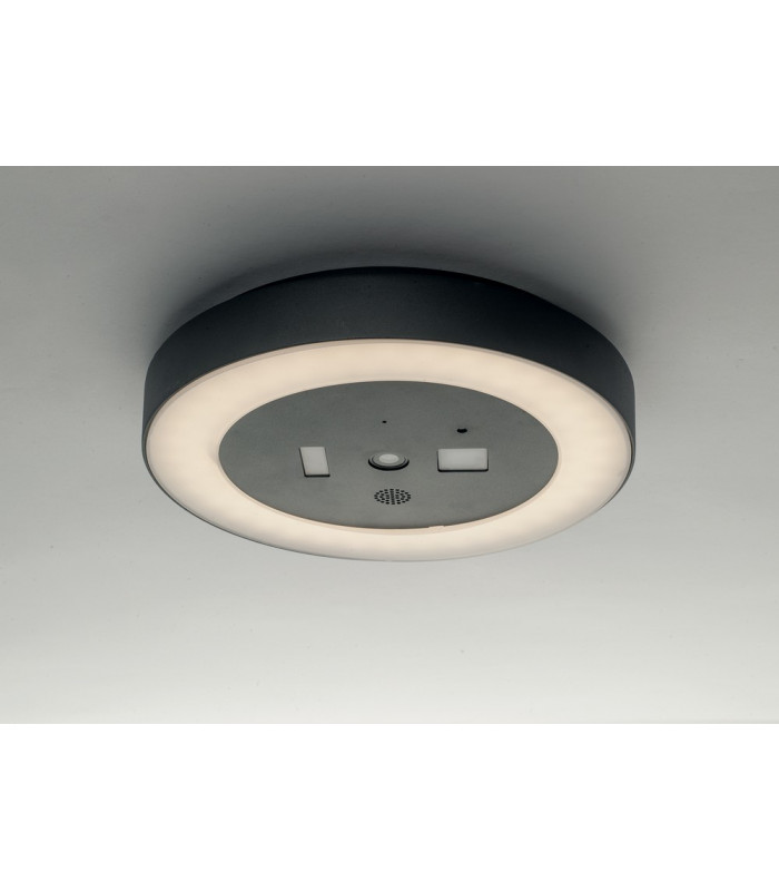 ZOOM LED Flush Ceiling Light Anthracite IP54 1800lm 4000K 30x5.5cm-2