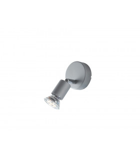 SPOT LED Single Adjustable Spotlight Silver 400lm 2700K 14x8cm-1