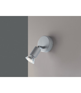 SPOT LED Single Adjustable Spotlight Silver 400lm 2700K 14x8cm-2