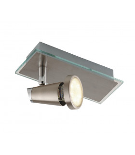 SPOT LED Single Adjustable Spotlight Nickel 400lm 2700K 17x12x7cm-1