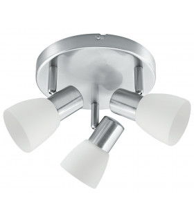 SPOT 3 Light Adjustable Spotlight Clusters Nickel 21x13cm