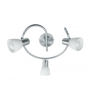 SPOT 3 Light Multi Arm Semi Flush Ceiling light Nickel 32x15cm