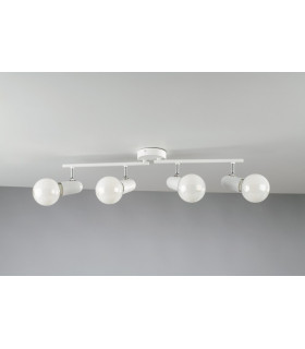 SPOT 4 Light Adjustable Spotlight Bars White 68x14x10cm