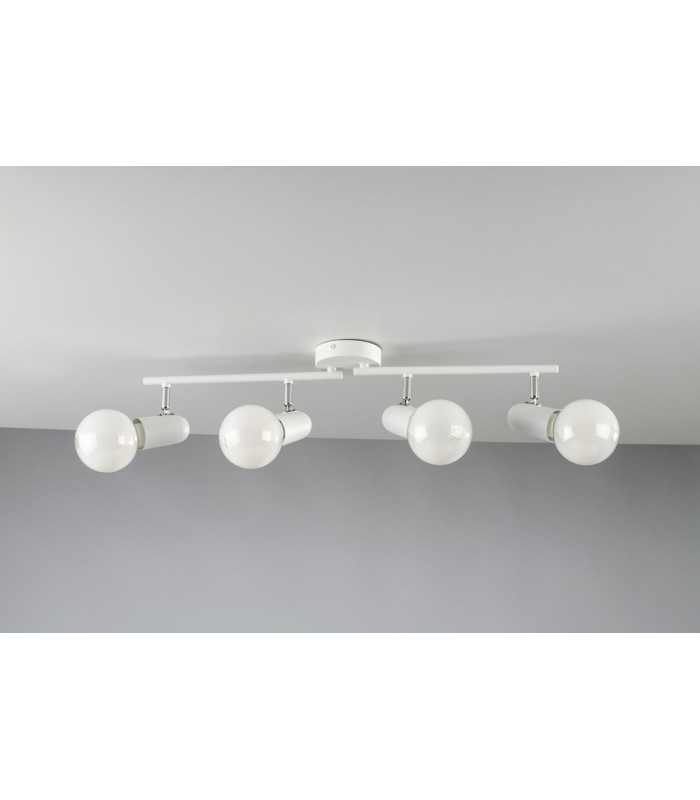 SPOT 4 Light Adjustable Spotlight Bars White 68x14x10cm