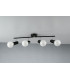 SPOT 4 Light Adjustable Spotlight Bars Black 68x14x10cm