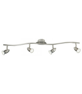 SPOT LED 4 Light Adjustable Spotlight Bars Nickel 400lm 2700K 94.5x16.5cm-1