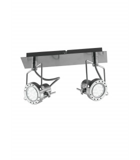 SPOT LED 2 Light Twin Spotlight Nickel 400lm 2700K 34x16cm