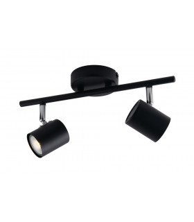 SPOT 2 Light Twin Spotlight Black 33x15cm