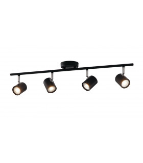 SPOT 4 Light Spotlight Bars Black 70x15cm