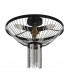 Baguette 3 Light Ceiling Light Black With Satin Brass-2