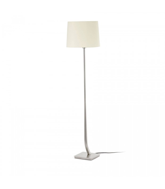 Round Floor Lamp White Shade - 2