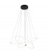 Revolve 3 Light LED Ring Pendant Matt Black 3000K-1