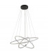 Revolve 3 Light LED Ring Pendant Matt Black 3000K-2