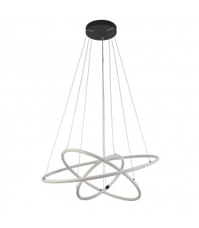 Revolve 3 Light LED Ring Pendant Matt Black 3000K-2
