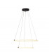 Revolve 2 Light LED Ring Pendant Matt Black 3000K-1
