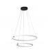 Revolve 2 Light LED Ring Pendant Matt Black 3000K-2