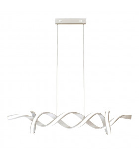 Music LED Silver Designer Linear Bar Pendant 3000K-1