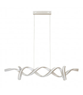 Music LED Silver Designer Linear Bar Pendant 3000K-2