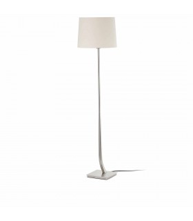 Round Floor Lamp Beige Shade - 2