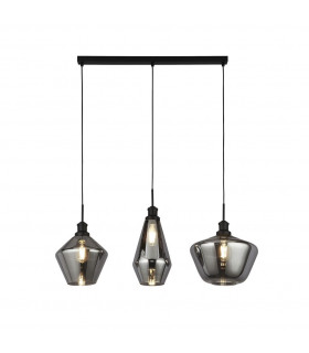 Mia 3 Light Bar Pendant 3 Styles Of Smoked Glass-1