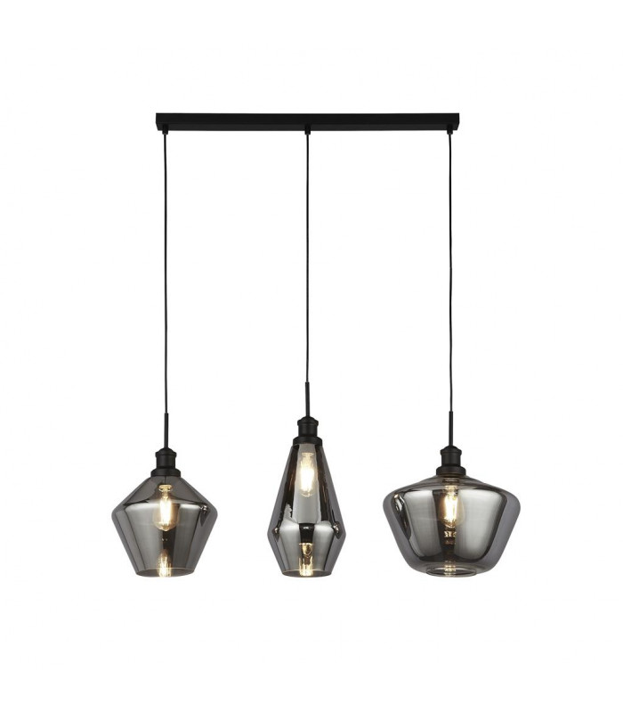 Mia 3 Light Bar Pendant 3 Styles Of Smoked Glass-1