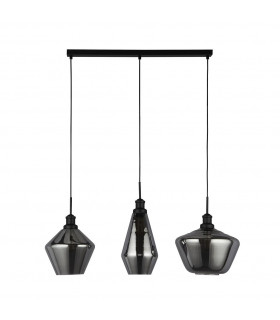 Mia 3 Light Bar Pendant 3 Styles Of Smoked Glass-2