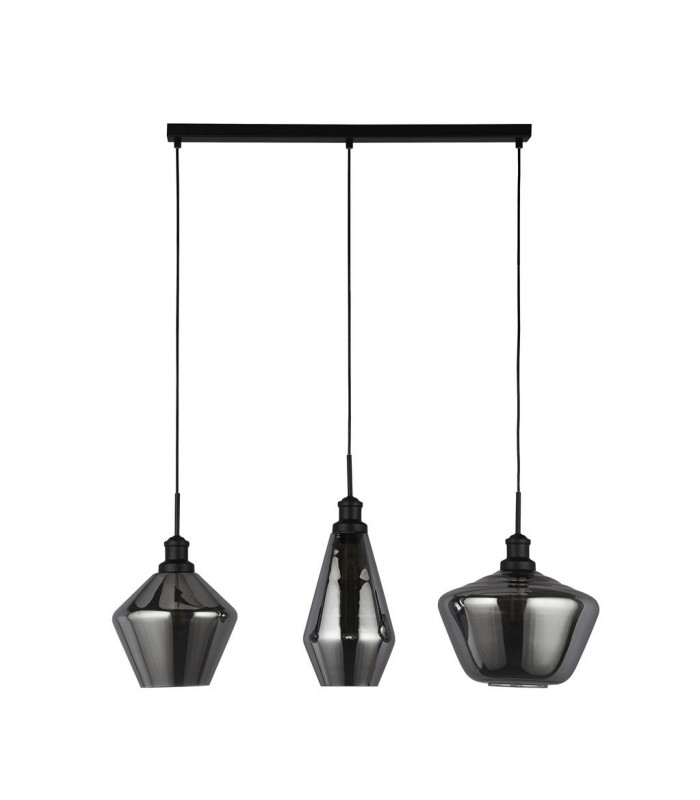 Mia 3 Light Bar Pendant 3 Styles Of Smoked Glass-2