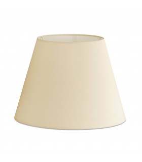 Floor Lamp Beige Tapered Shade - 1
