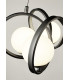 Twister 6 Light Pendant Matt Black Matt Opal Glass-2