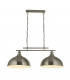 Fusion 2 Light Ceiling Bar Satin Silver Ss Shades-1