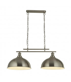 Fusion 2 Light Ceiling Bar Satin Silver Ss Shades-1