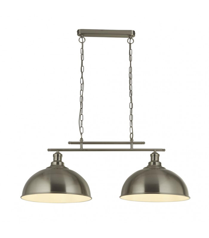 Fusion 2 Light Ceiling Bar Satin Silver Ss Shades-1