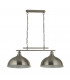 Fusion 2 Light Ceiling Bar Satin Silver Ss Shades-2