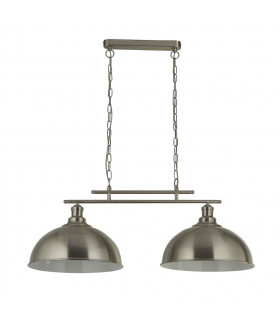 Fusion 2 Light Ceiling Bar Satin Silver Ss Shades-2