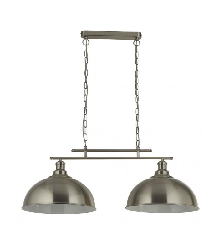 Fusion 2 Light Ceiling Bar Satin Silver Ss Shades-2