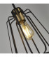 Melbourne 3 Light Cage Bar Pendant Black Antique Brass-3
