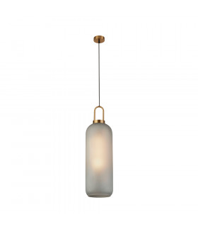 Pipette 1 Light Pendant Brass Acid Glass-1