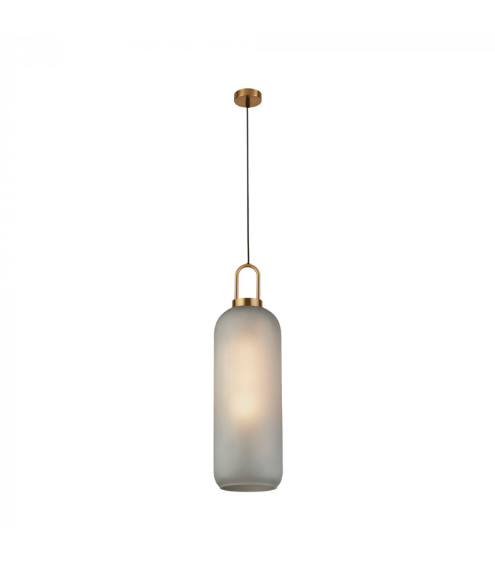 Pipette 1 Light Pendant Brass Acid Glass-1