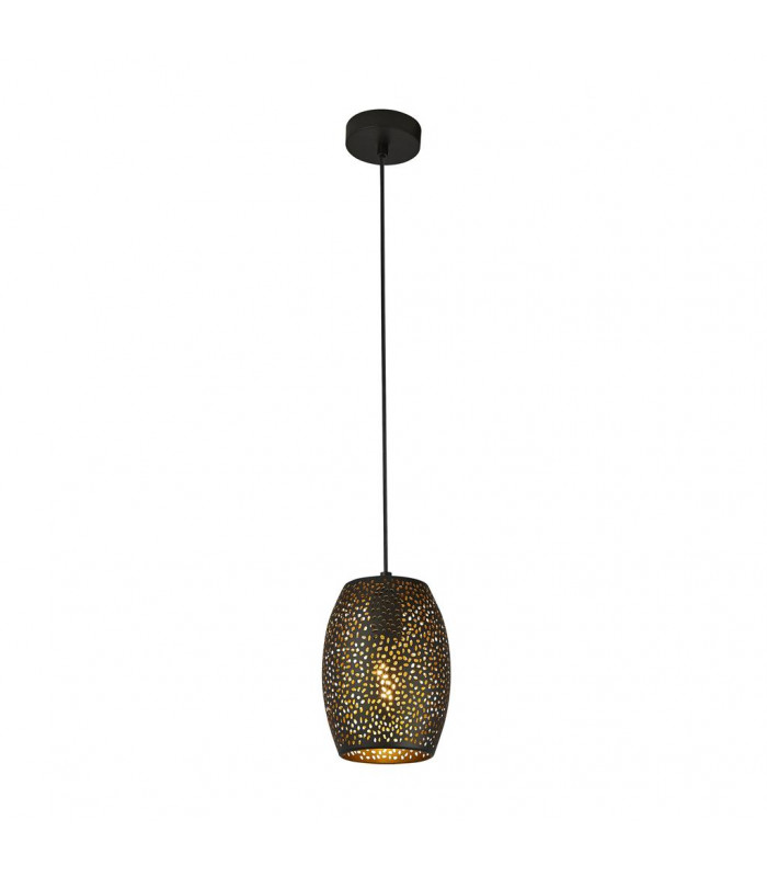 Laser 1 Light Pendant Black And Gold-1
