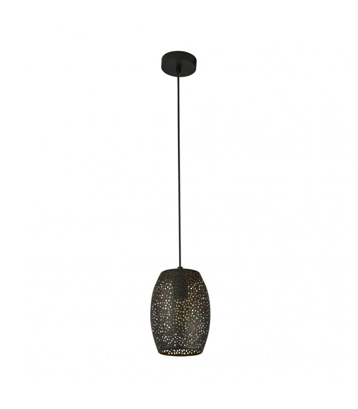 Laser 1 Light Pendant Black And Gold-2
