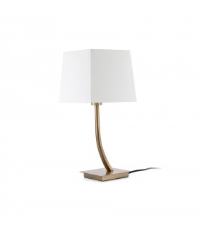 Square Table Lamp White Shade - 2