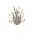 Peacock 2 Light Wall Light Crystal-1