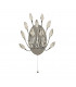 Peacock 2 Light Wall Light Crystal-2