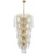 Waterfall 13 Light Gold 5 Tier Showerwith Xtal